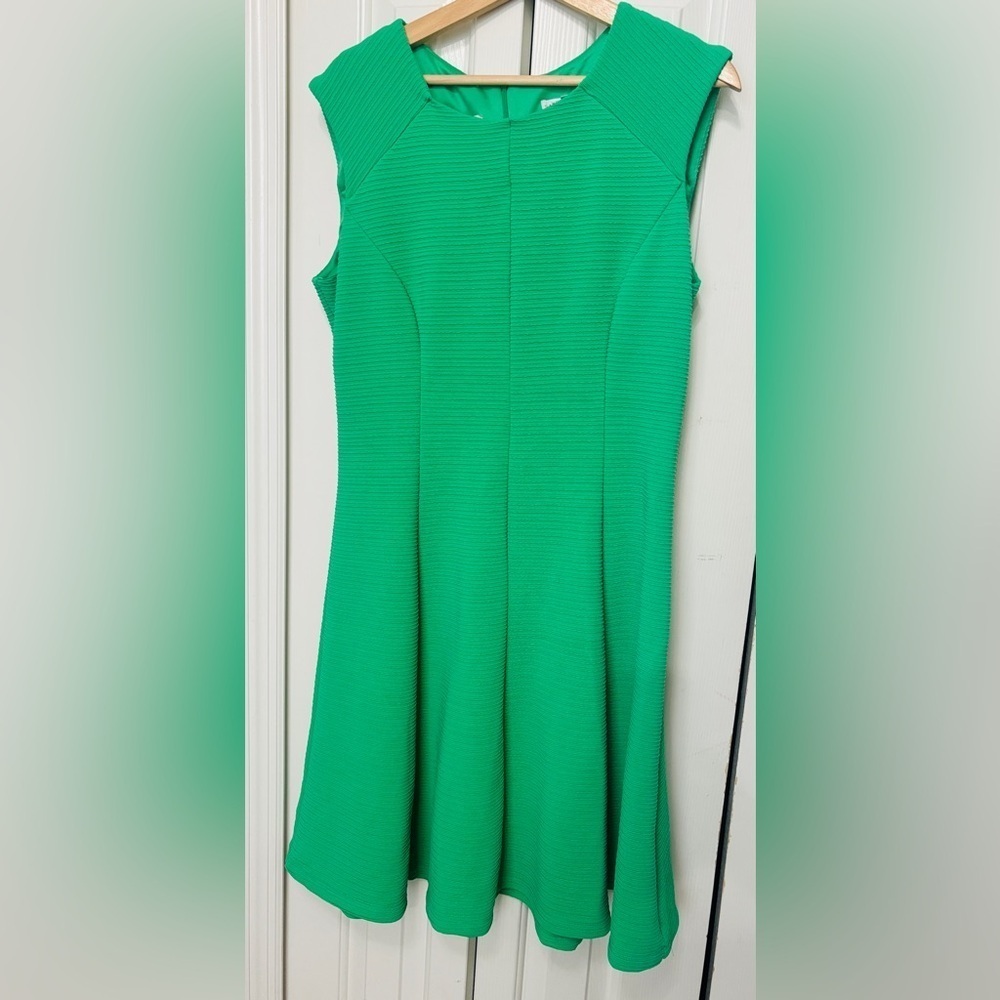 Sandra Darren Vibrant Green Mini Dress